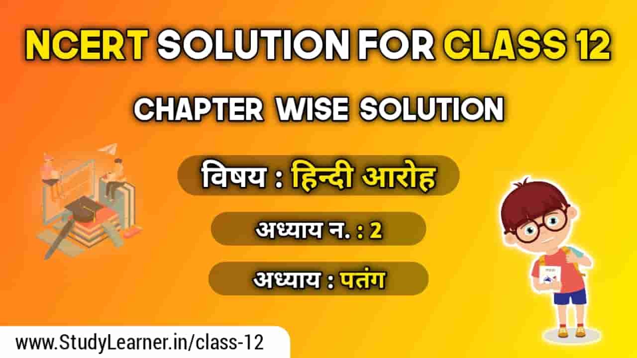 NCERT Solutions For Class 12 Hindi Aroh Chapter 2 Patang (पतंग) » Study ...