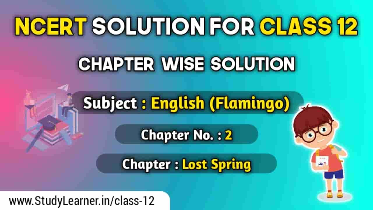 RBSE Solutions For Class 12 English Flamingo Chapter 2 Lost Spring ...